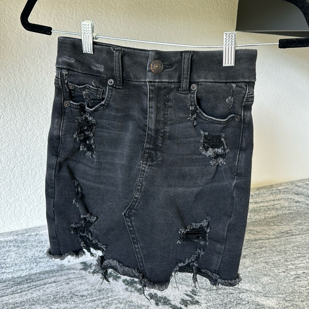 American eagle denim skirt